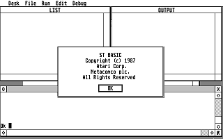 Atari Mega and ST Language Disk Rev. Unknown atari screenshot
